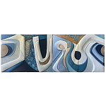 Арт-объект ручной работы Blue Abstraction из 4-х панелей варинант исполнения - 5 | Loft Concept в Нижнем Новгороде