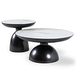 Столик журнальный круглый на черном металлическом основании Сharacter варинант исполнения - 3 | Loft Concept в Нижнем Новгороде