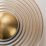 Бра с янтарным стеклянным диском и золотистыми акцентами Savio Glass Disc варинант исполнения - 5 | Loft Concept в Нижнем Новгороде