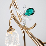 Подвесной светильник с хрустальными плафонами и декором Alvere Crystal Hanging Lamp варинант исполнения - 4 | Loft Concept в Нижнем Новгороде