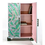 Премиальный Шкаф Defoliation двухстворчатый роспись зеленые листья  варинант исполнения - 3 | Loft Concept в Нижнем Новгороде