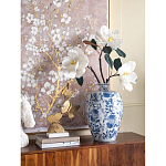 Ваза фарфоровая с узким горлышком и синими цветочными мотивами Independence варинант исполнения - 4 | Loft Concept в Нижнем Новгороде