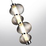 Подвесной светильник с 4-мя рифлеными стеклянными шарами Marcelh Light варинант исполнения - 5 | Loft Concept в Нижнем Новгороде