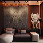 Гипсовая 3D панель с принтографией PM-04 варинант исполнения - 1 | Loft Concept в Нижнем Новгороде