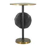 Столик приставной с абстрактным основанием и акцентом в виде золотистого диска Heavenly Space варинант исполнения - 2 | Loft Concept в Нижнем Новгороде