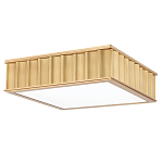 Потолочный светильник квадратный с гофрированным латунным абажуром Millennium варинант исполнения - 2 | Loft Concept в Нижнем Новгороде