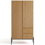 Шкаф с геометрическим рисунком на дверцах Anders Light Wood варинант исполнения - 1 | Loft Concept в Нижнем Новгороде