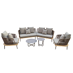 Диван садовый угловой Counter серый варинант исполнения - 3 | Loft Concept в Нижнем Новгороде