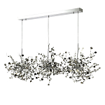 Люстра подвесная из трех частей с металлическими круглыми элементами Terzani Argent варинант исполнения - 6 | Loft Concept в Нижнем Новгороде