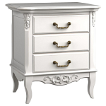 Тумба прикроватная белого цвета из массива бука в стиле прованс White Provence варинант исполнения - 3 | Loft Concept в Нижнем Новгороде