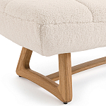 Оттоманка с обивкой букле Lino White Boucle Ottoman варинант исполнения - 3 | Loft Concept в Нижнем Новгороде