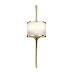 Бра вертикальное с белым полукруглым плафоном и длинным стержнем S Kichler варинант исполнения - 7 | Loft Concept в Нижнем Новгороде