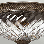 Потолочный светильник с чашеобразным плафоном из толстого волнообразного стекла и широким узорчатым основанием Hinkley варинант исполнения - 3 | Loft Concept в Нижнем Новгороде