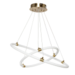 Люстра подвесная с двумя пересекающимися белыми светодиоидными кольцами Luke Lampco Tracer Lamp варинант исполнения - 2 | Loft Concept в Нижнем Новгороде