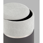 Пуф Mauldine с ящиком серо-черный с экокожей варинант исполнения - 2 | Loft Concept в Нижнем Новгороде