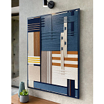 Панно из шнура Синяя геометрическая абстракция wall panel line Blue варинант исполнения - 2 | Loft Concept в Нижнем Новгороде