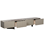 Тумба под телевизор серая с мраморной столешницей Uniqueness Marble варинант исполнения - 2 | Loft Concept в Нижнем Новгороде