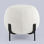 Пуф в ткани букле молочного цвета Pikelet варинант исполнения - 2 | Loft Concept в Нижнем Новгороде