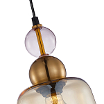 Подвесной светильник со стеклянным плафоном янтарного цвета Prestige варинант исполнения - 3 | Loft Concept в Нижнем Новгороде