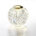 Настольная лампа с прозрачным шарообразным плафоном на цилиндрической подставке Crystal Globule варинант исполнения - 4 | Loft Concept в Нижнем Новгороде