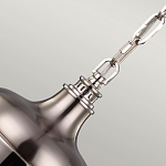 Подвесной светильник со стальным плафоном и белым матовым стеклянным шаром Feiss варинант исполнения - 4 | Loft Concept в Нижнем Новгороде