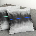 Чехол на подушку хлопковый Blake Boundaries Blue варинант исполнения - 4 | Loft Concept в Нижнем Новгороде