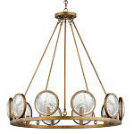 Люстра круглая с прозрачными рельефными плафонами Crystal Prism варинант исполнения - 3 | Loft Concept в Нижнем Новгороде