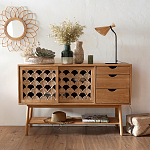 Зеркало из ротанга в форме цветка WICKER MIRROR 65  варинант исполнения - 3 | Loft Concept в Нижнем Новгороде