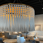 Люстра серая плетеная с кисточками Boho Tassel Chandelier варинант исполнения - 2 | Loft Concept в Нижнем Новгороде