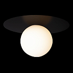 Потолочный светильник с белым шарообразным плафоном и черным круглым основанием Matisse варинант исполнения - 1 | Loft Concept в Нижнем Новгороде