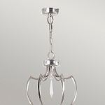 Люстра цвета никель с 6-ю лампами и стеклянными подвесками Elstead Lighting варинант исполнения - 4 | Loft Concept в Нижнем Новгороде