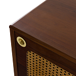 ТВ-тумба из ореха с плетеным декором Eland Wooden Wicker TV Stand варинант исполнения - 6 | Loft Concept в Нижнем Новгороде