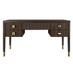 Письменный стол с 4-мя ящиками Elsa Dreams Walnut варинант исполнения - 6 | Loft Concept в Нижнем Новгороде