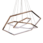 Люстра с 3-мя подвесами в виде шестиугольников Hexagon Horizontal варинант исполнения - 1 | Loft Concept в Нижнем Новгороде