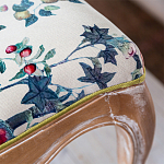 Банкетка из массива бука с цветочным принтом Beige Chinoiserie Garden Banquette варинант исполнения - 3 | Loft Concept в Нижнем Новгороде