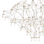 Люстра с тонким металлическим каркасом цвета хром Quasar варинант исполнения - 3 | Loft Concept в Нижнем Новгороде