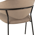 Коричневый стул с обивкой из искусственной замши Alexis варинант исполнения - 7 | Loft Concept в Нижнем Новгороде