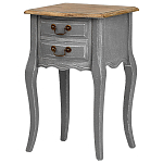 Прикроватная тумба из массива березы серая Grey Montmartre Provence Bedside Table варинант исполнения - 1 | Loft Concept в Нижнем Новгороде