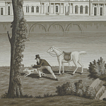 Обои ручная роспись Monuments of Paris Eau Forte on scenic paper варинант исполнения - 2 | Loft Concept в Нижнем Новгороде