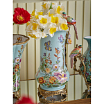 Ваза с птичкой из фарфора с бронзовыми элементами Garden of Eden варинант исполнения - 6 | Loft Concept в Нижнем Новгороде