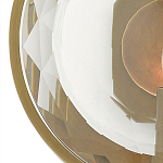 Бра круглое с прозрачным рельефным плафоном Crystal Prism варинант исполнения - 1 | Loft Concept в Нижнем Новгороде