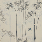 Обои ручная роспись Distant Bamboo Special Colourway on white dyed paper варинант исполнения - 1 | Loft Concept в Нижнем Новгороде