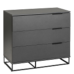 Комод цвета графит с 3-мя ящиками Strict Lines  варинант исполнения - 1 | Loft Concept в Нижнем Новгороде