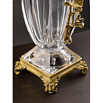 Ваза из прозрачного стекла с бронзовой вставкой в виде цветущей ветви Eden Garden porcelain and bronze варинант исполнения - 4 | Loft Concept в Нижнем Новгороде