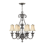 Люстра с 7-ю кремовыми текстильными абажурами Hinkley варинант исполнения - 2 | Loft Concept в Нижнем Новгороде