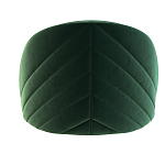 Барный стул со спинкой и металлической подставкой на 4-х деревянных ножках Зеленый Велюр Vendramin Chair варинант исполнения - 3 | Loft Concept в Нижнем Новгороде