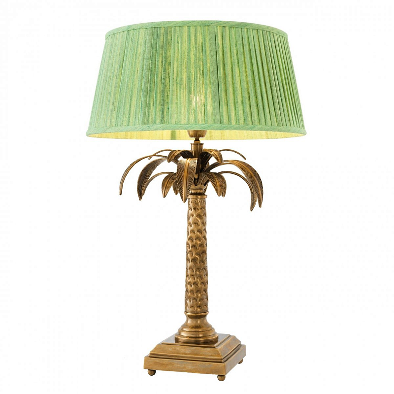 Настольная лампа Eichholtz Table Lamp Oceania Латунь Античная полированная Зеленый в Нижнем Новгороде | Loft Concept 