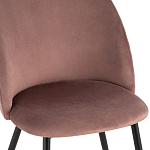 Мягкий стул в велюре пыльно-розового цвета Miruna Chair варинант исполнения - 6 | Loft Concept в Нижнем Новгороде