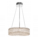 Люстра подвесная круглая из прозрачного хрусталя с корпусом из металла цвета хром Selfsufficient варинант исполнения - 1 | Loft Concept в Нижнем Новгороде