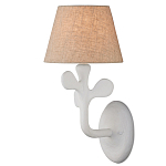 Бра с белым каркасом и тканевым абажуром Natural Stems варинант исполнения - 1 | Loft Concept в Нижнем Новгороде